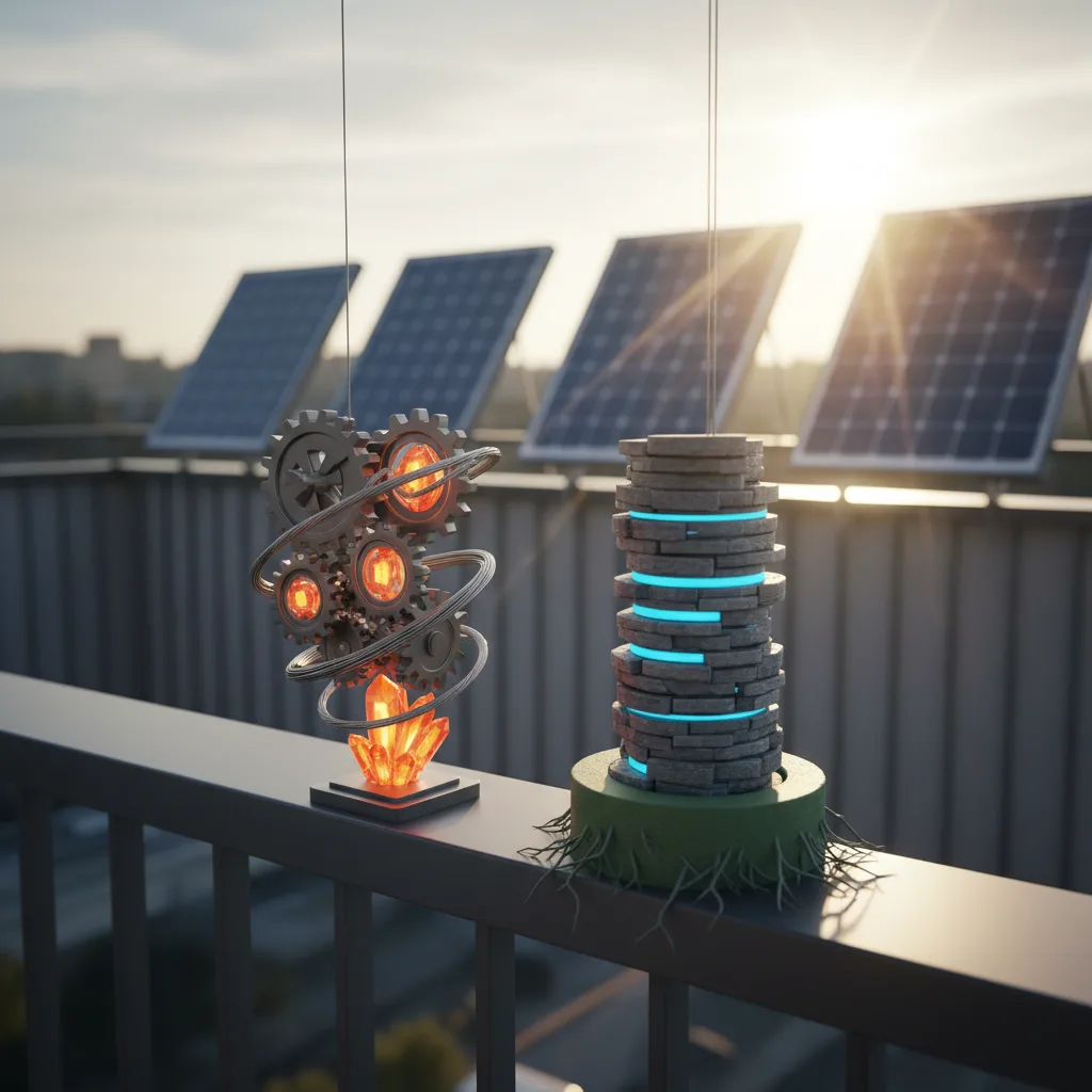 Vergleich von Powerstations und festen Solarspeichern für Balkonkraftwerke zur Entscheidungsfindung.